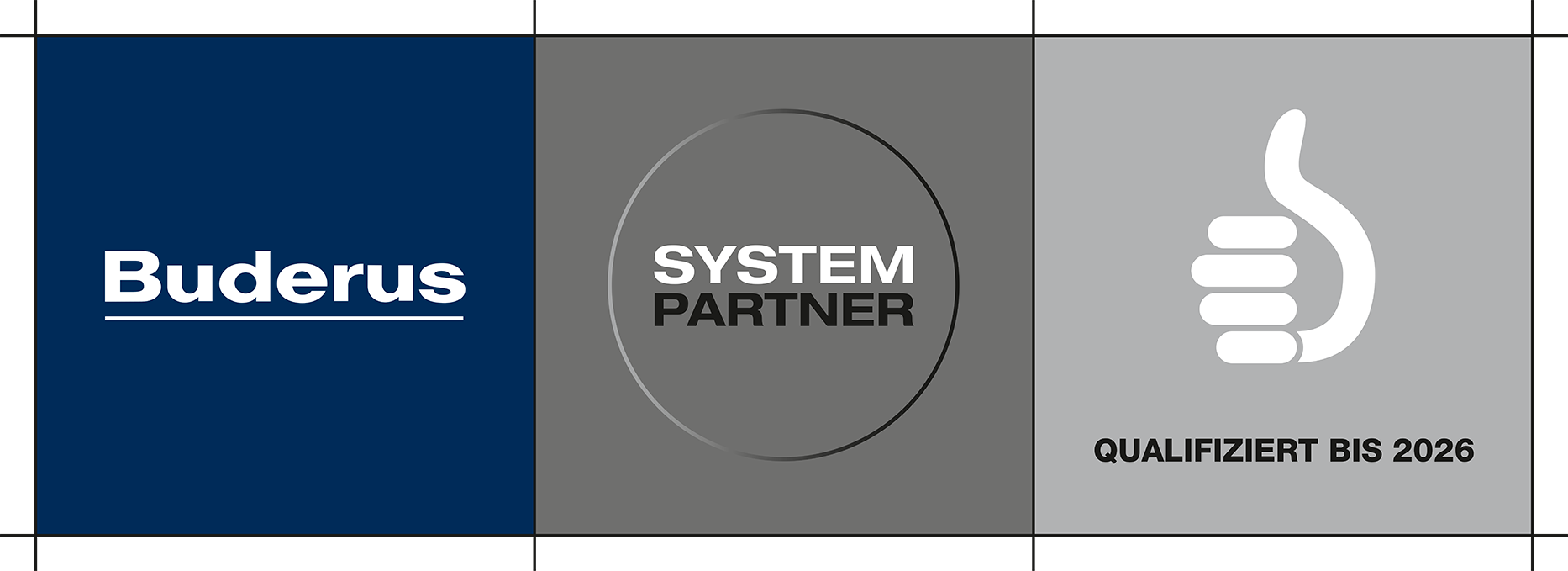 Buderus Systempartner, qualifiziert bis 2026